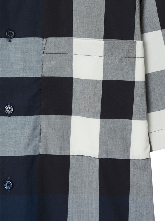 Burberry Shirts Blue Mother Of Pearl