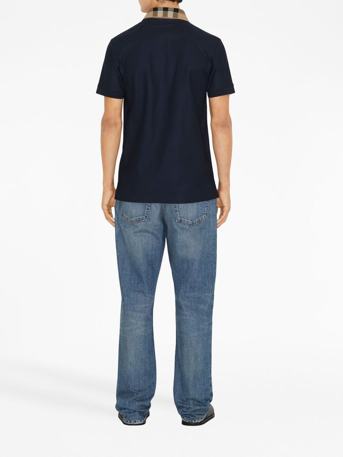 Burberry T-Shirts And Polos Blue Cotton