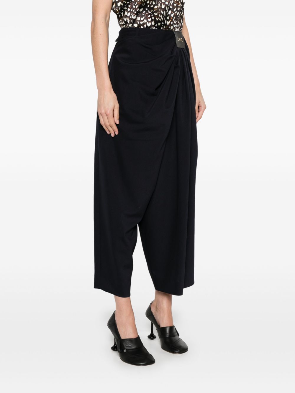 Loewe Trousers Blue Wool