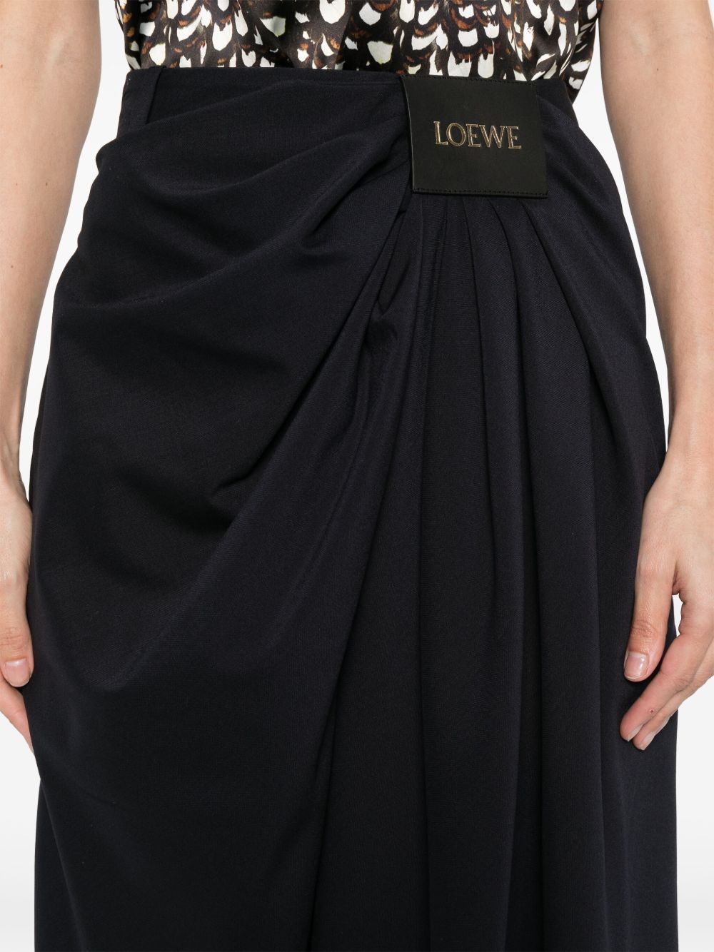 Loewe Trousers Blue Wool