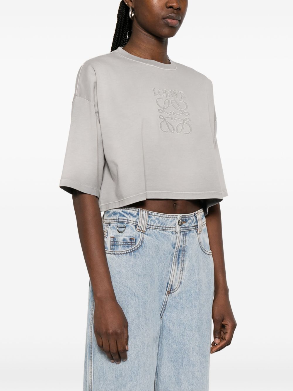 Loewe T-Shirts And Polos Grey Cotton