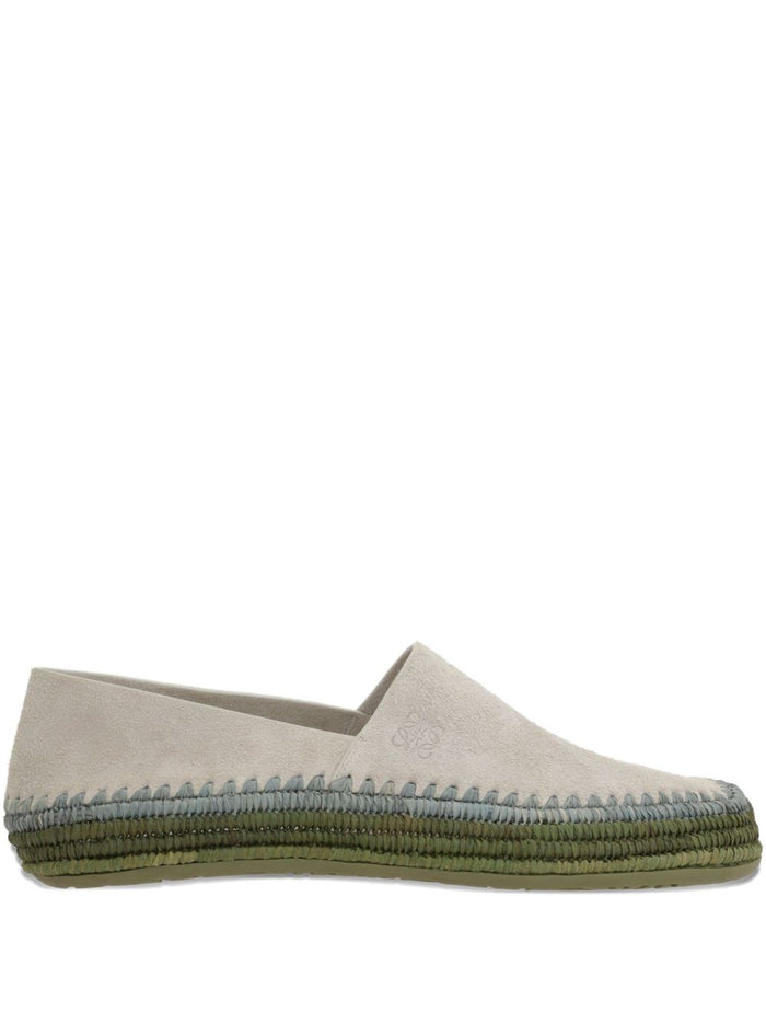 LOEWE PAULAS IBIZA Flat shoes Light Grey Suede