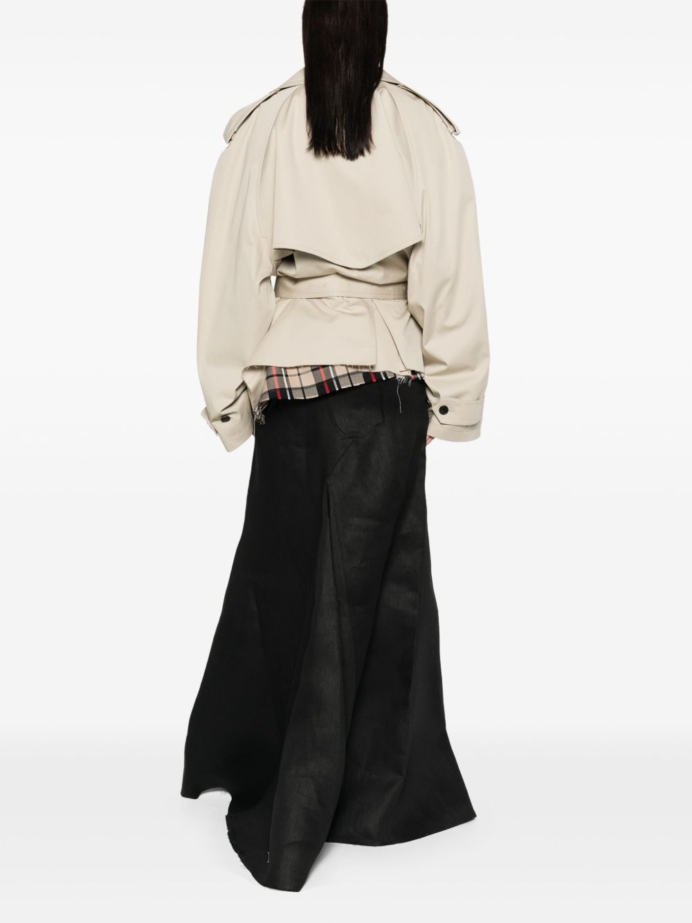 Balenciaga Coats Beige Cotton