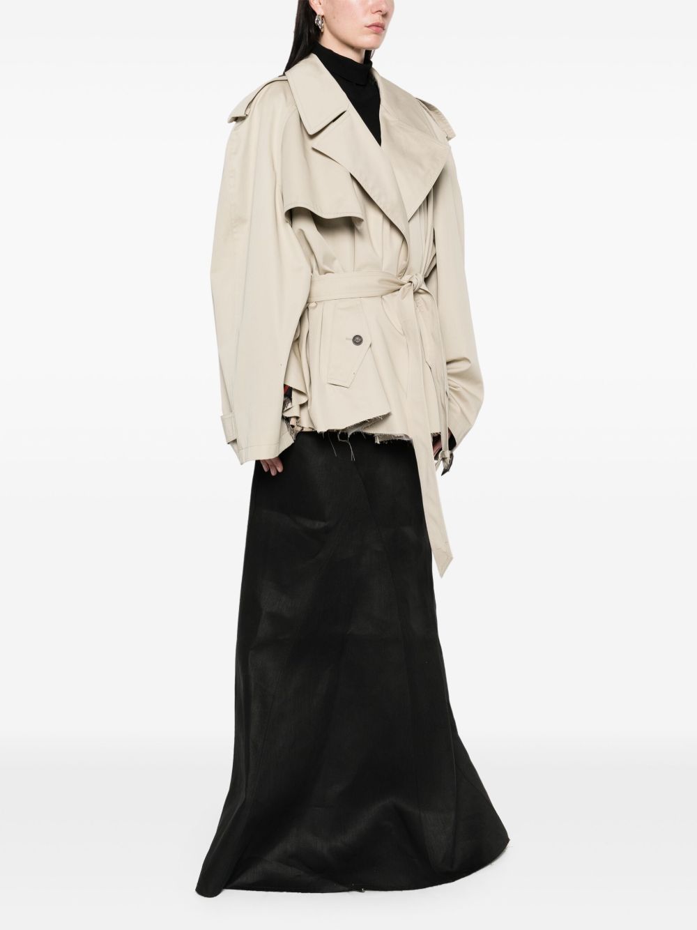 Balenciaga Coats Beige Cotton