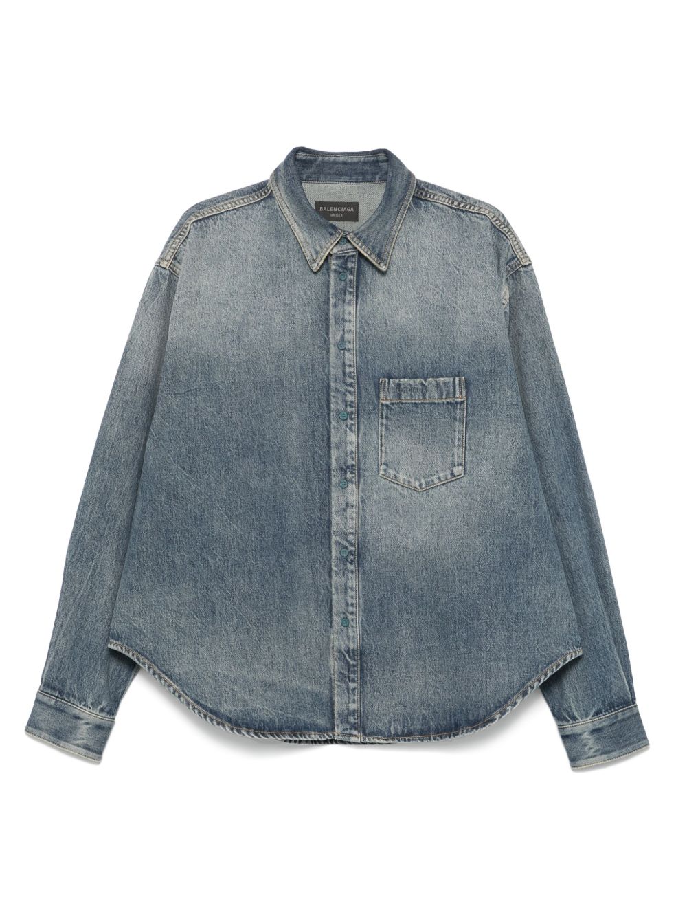 Balenciaga Shirts Blue Cotton