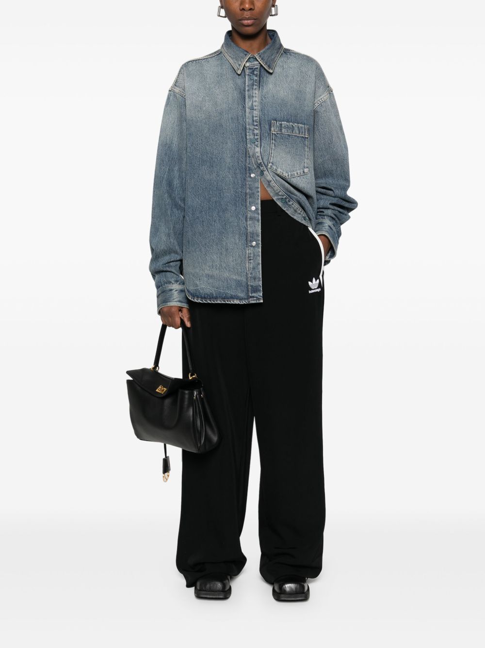 Balenciaga Shirts Blue Cotton