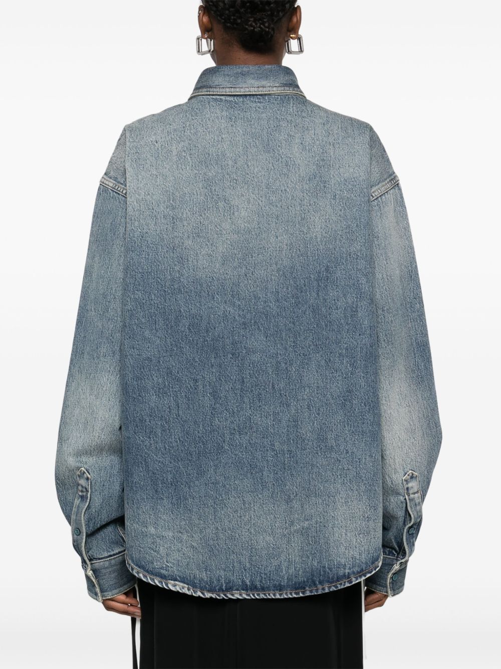 Balenciaga Shirts Blue Cotton