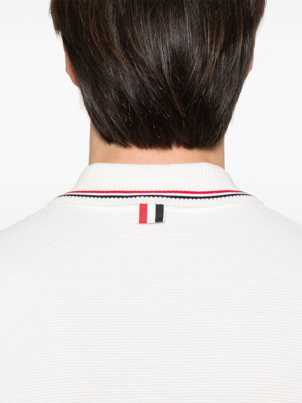 Thom Browne T-Shirts And Polos White Self: Cotton