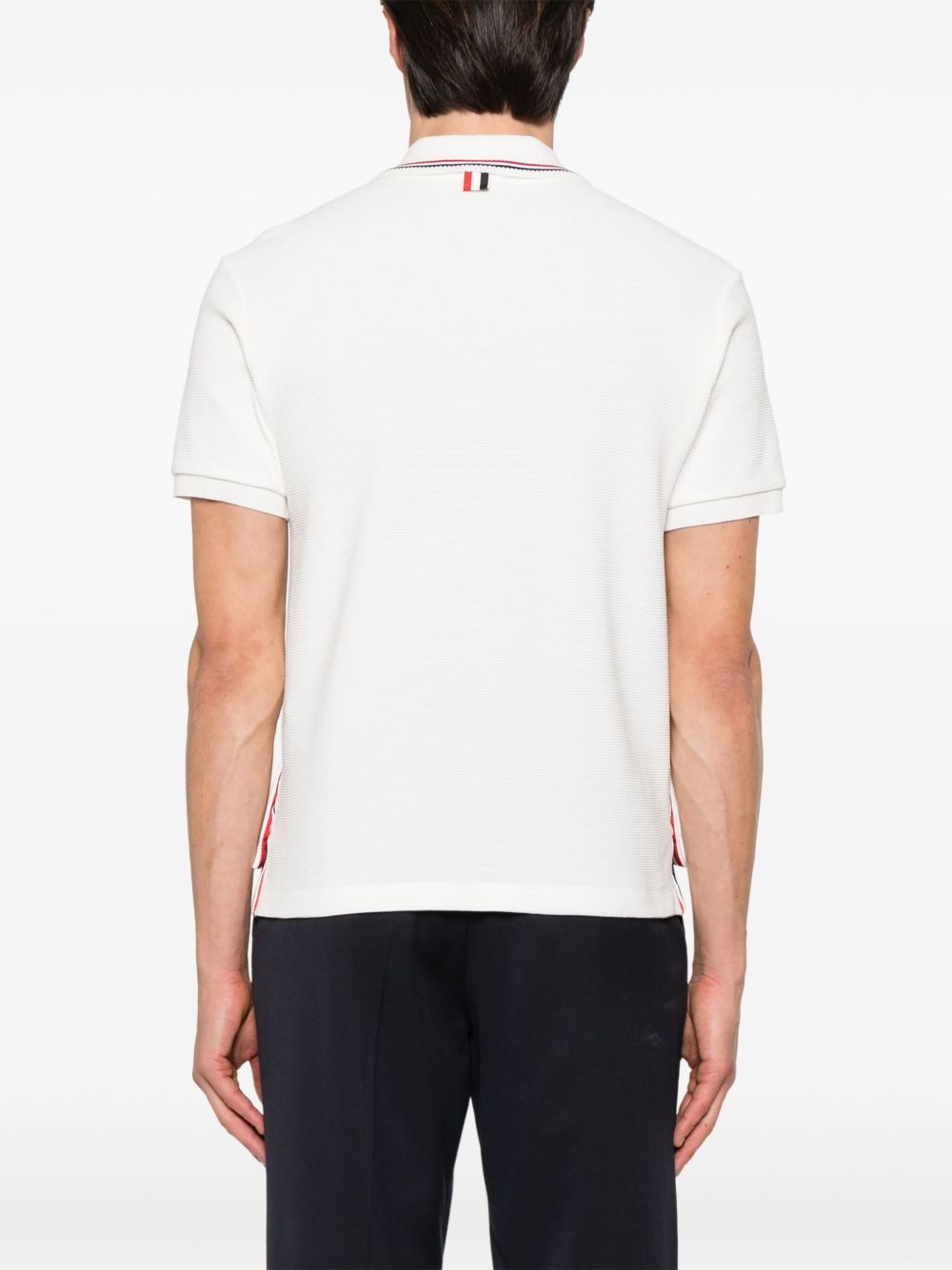 Thom Browne T-Shirts And Polos White Self: Cotton