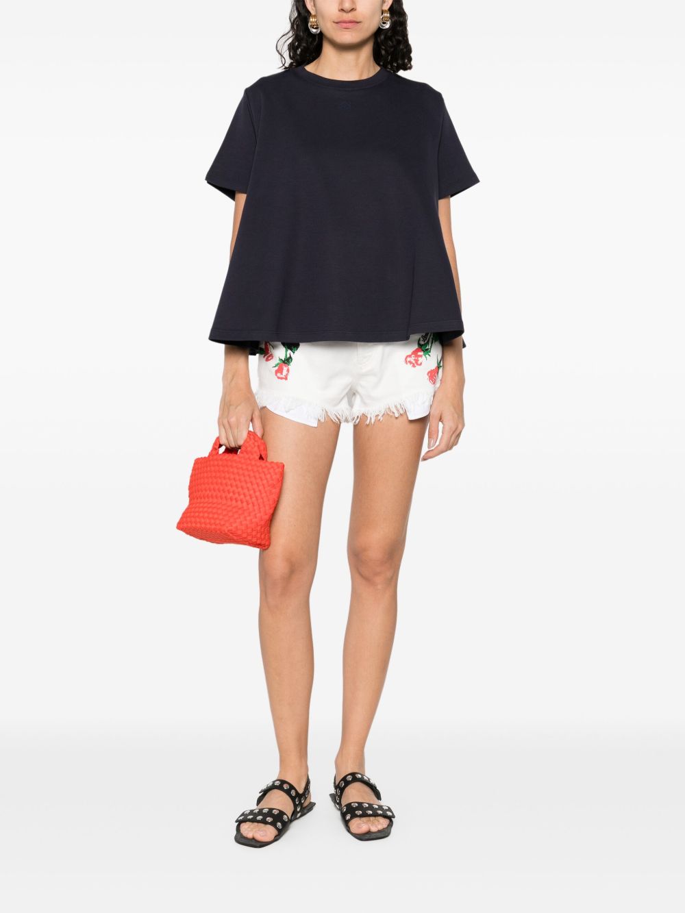 Loewe T-Shirts And Polos Blue Cotton Polyamide