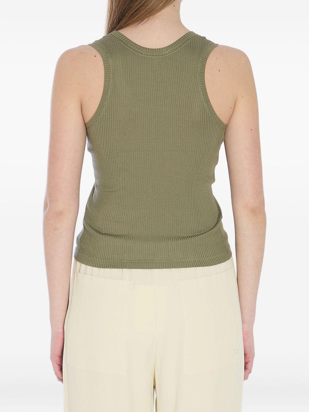 Loewe Top Kaki Silk