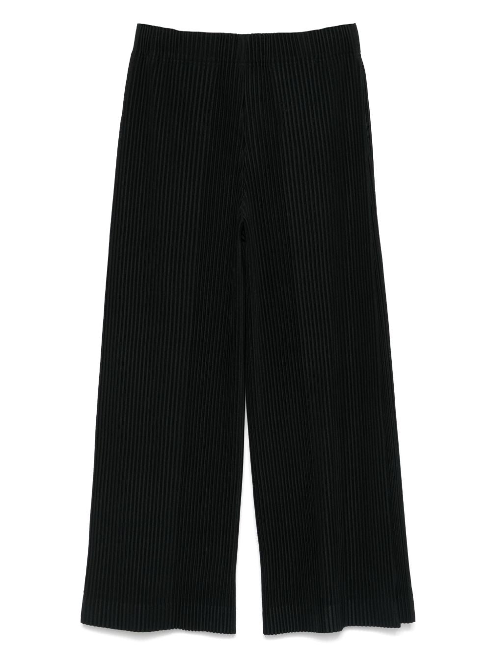 Homme Plisse Issey Miyake Trousers Black Polyester