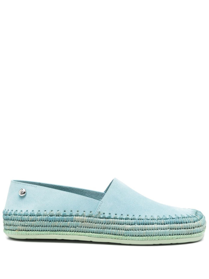 LOEWE PAULAS IBIZA Flat shoes Clear Blue Suede