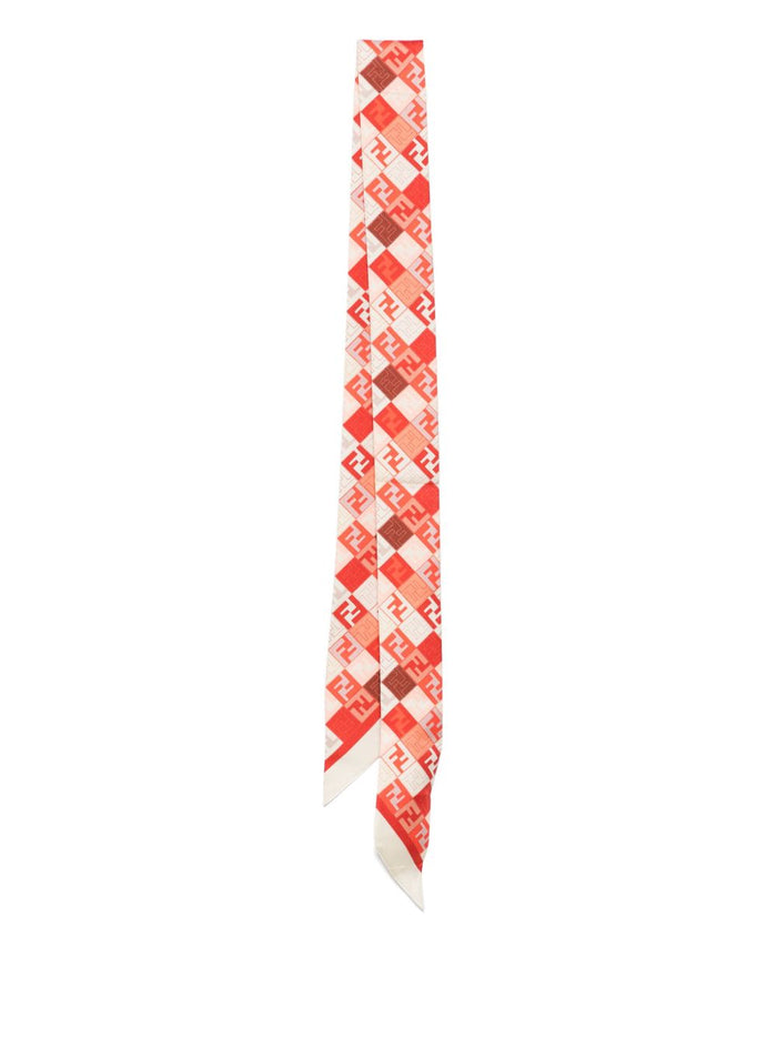 Fendi Scarfs Ivory Silk