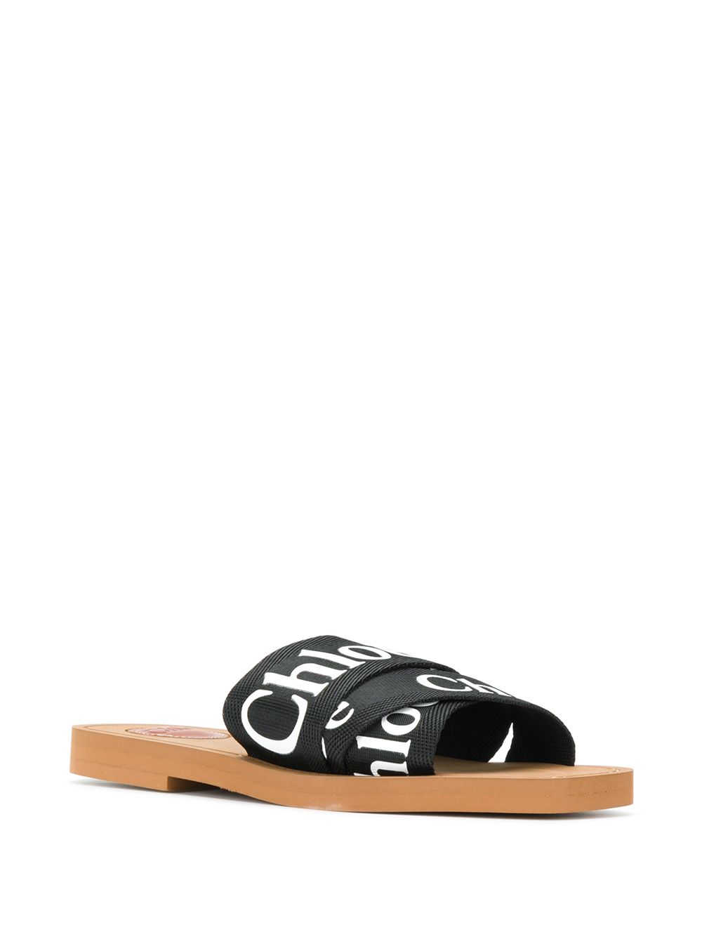 Chloè Sandals Black Linen 100'%