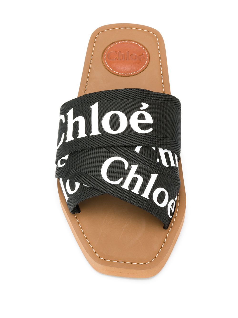 Chloè Sandals Black Linen 100'%