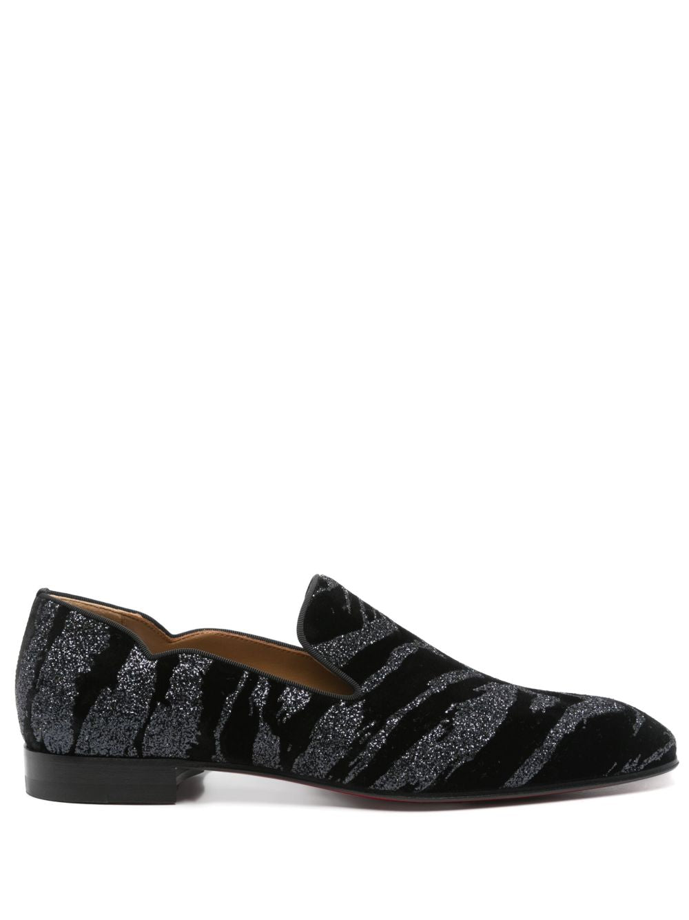 Christian Louboutin Flat Shoes Black Calf Leather