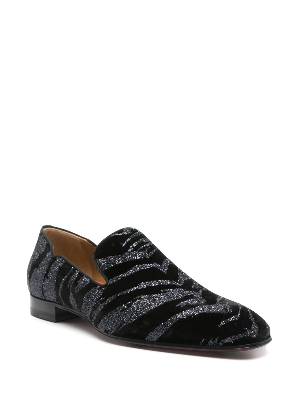 Christian Louboutin Flat Shoes Black Calf Leather