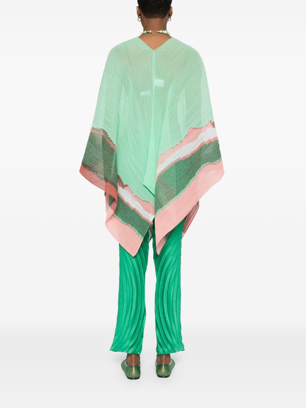 Pleats Please Scarfs Green Polyester