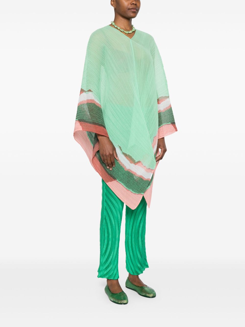 Pleats Please Scarfs Green Polyester