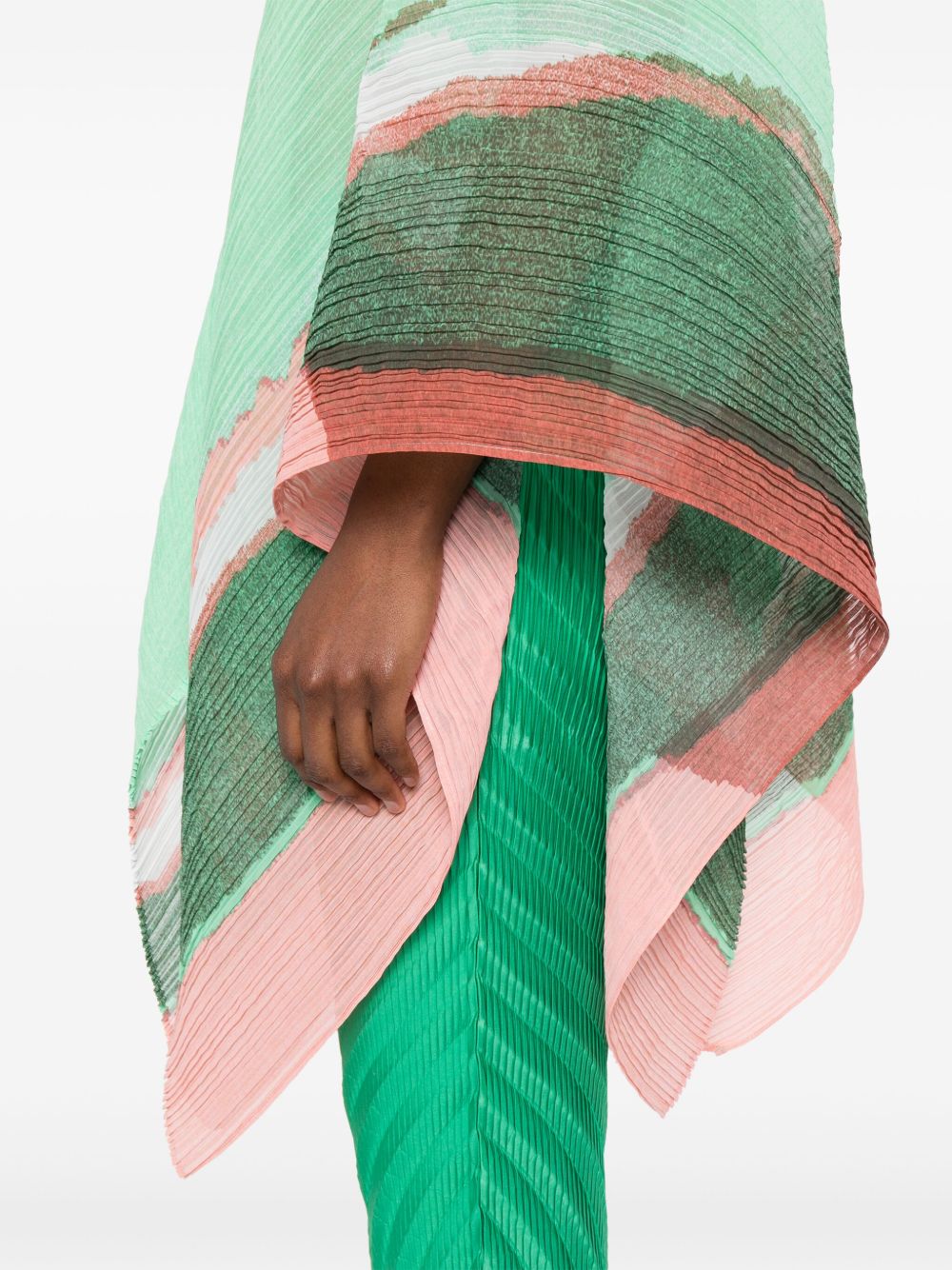 Pleats Please Scarfs Green Polyester