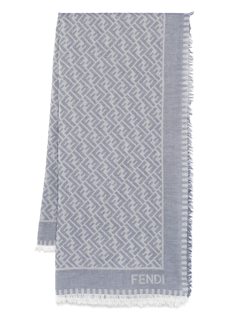 Fendi Scarfs Blue Cotton