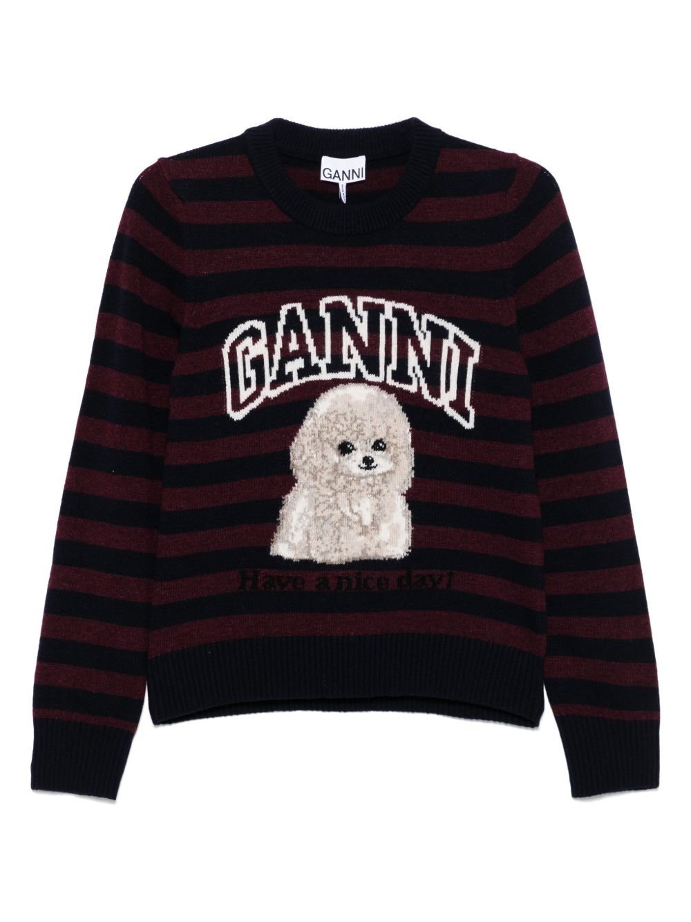 Ganni Sweaters Bordeaux