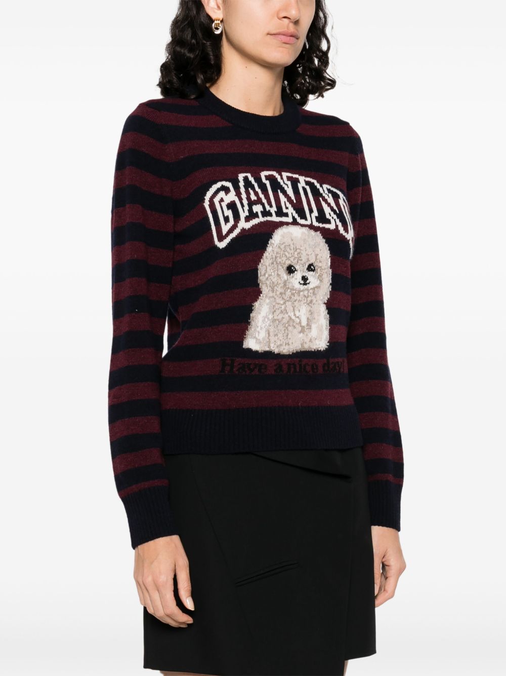 Ganni Sweaters Bordeaux