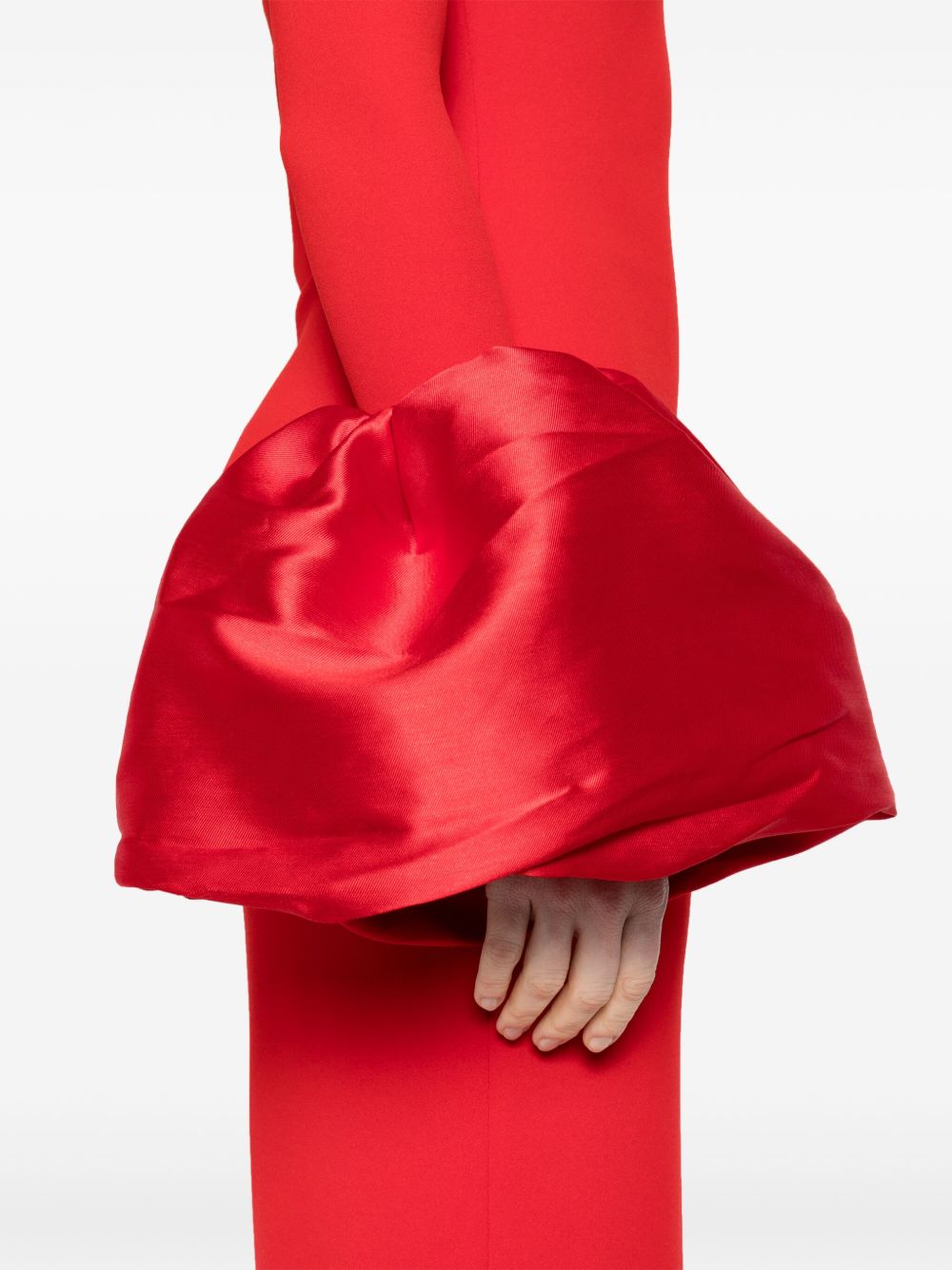Solace London Dresses Red Polyester Elastane