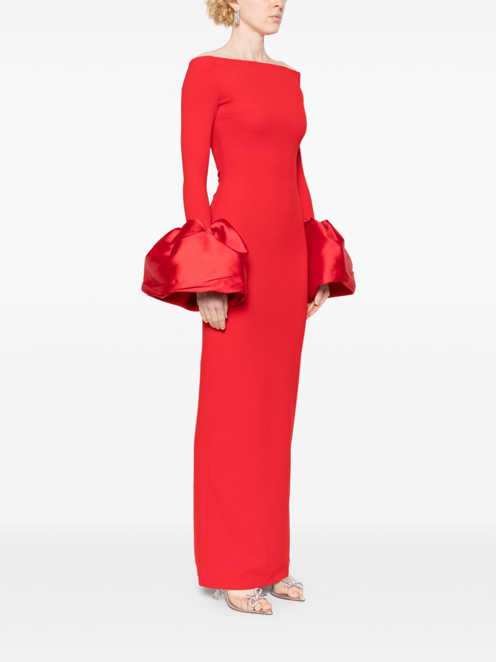 Solace London Dresses Red Polyester Elastane