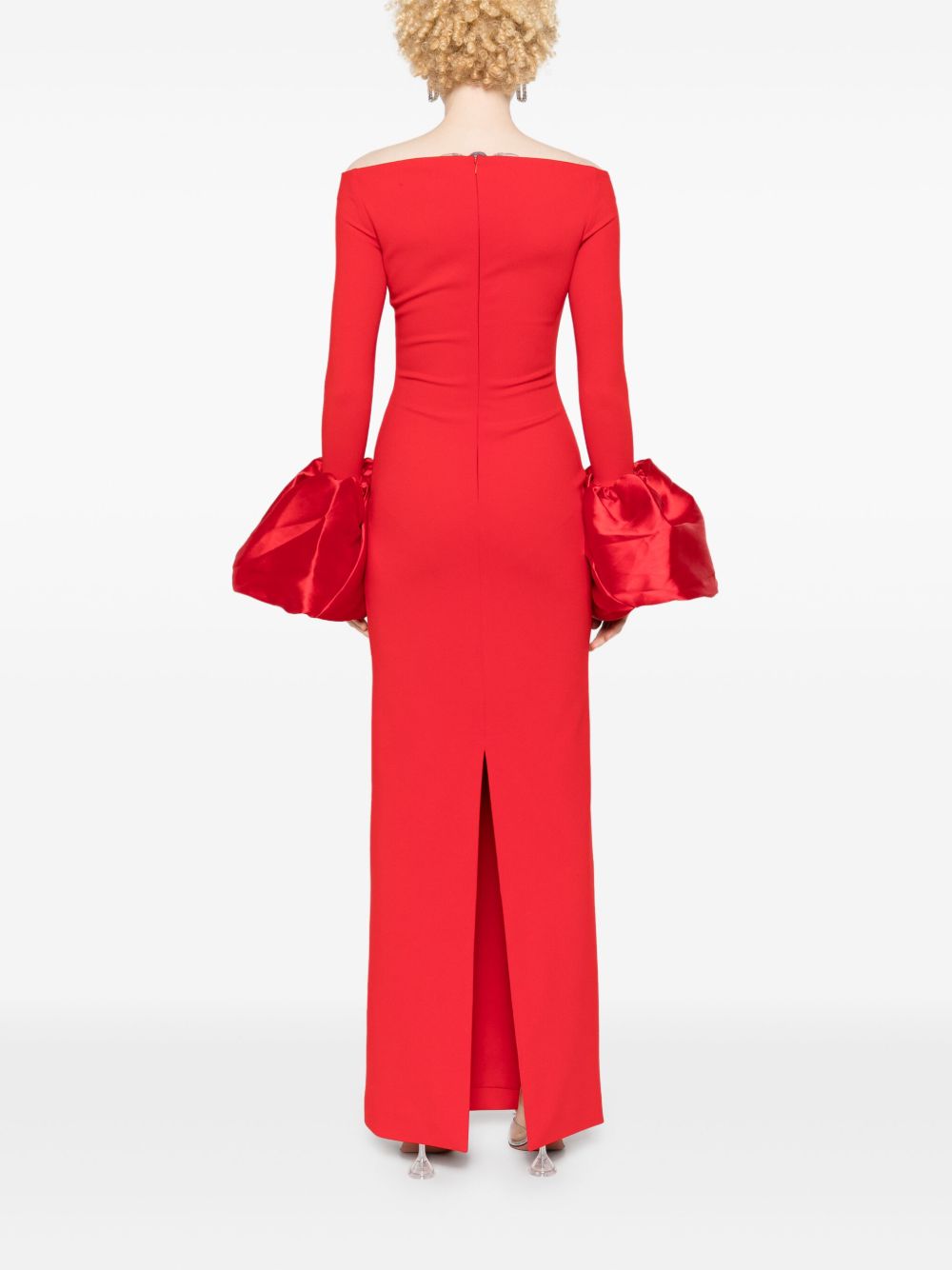 Solace London Dresses Red Polyester Elastane