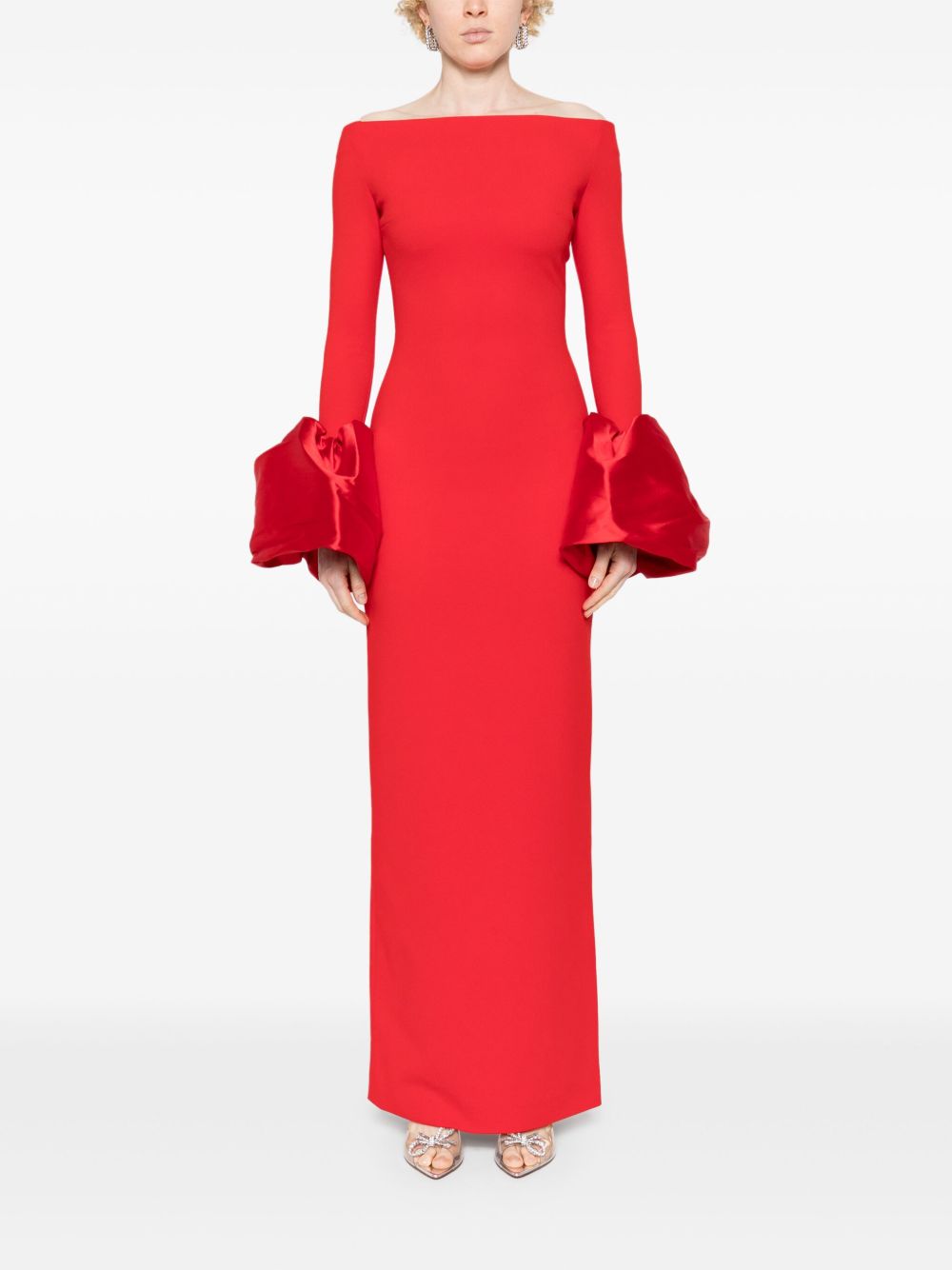 Solace London Dresses Red Polyester Elastane