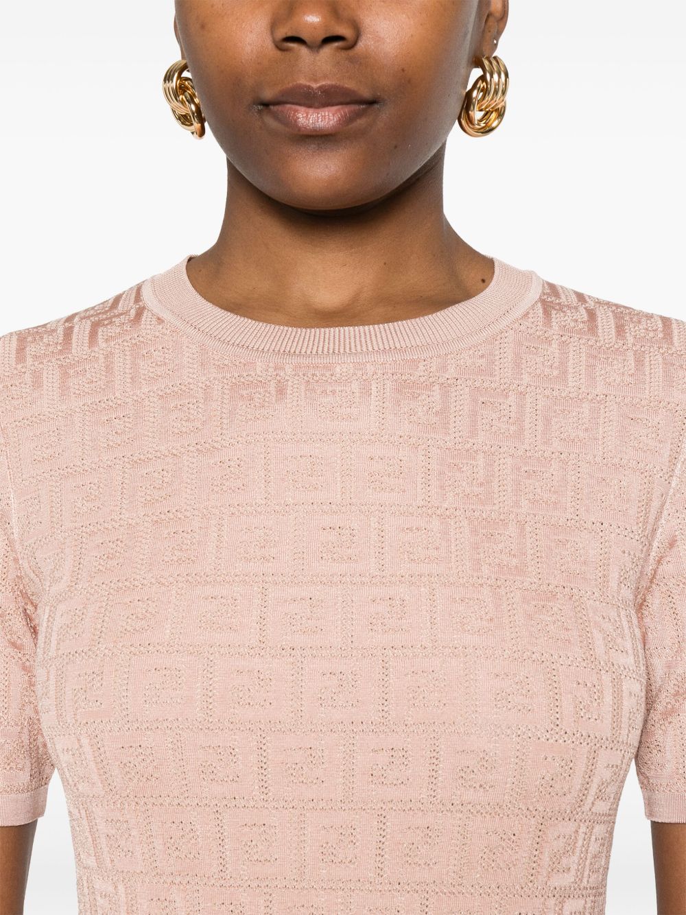 Fendi Dresses Pink Cotton Viscose