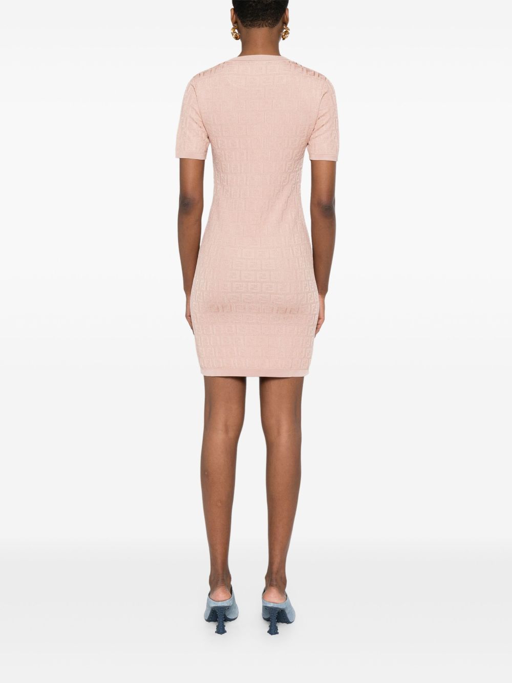 Fendi Dresses Pink Cotton Viscose