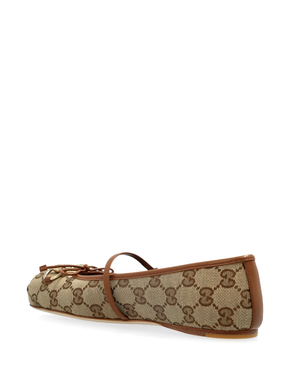 Gucci Flat Shoes Leather Brown