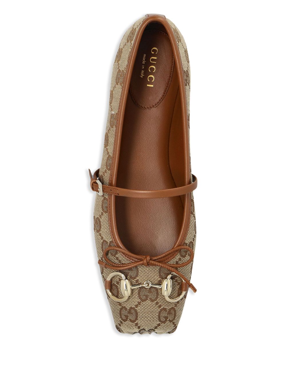 Gucci Flat Shoes Leather Brown
