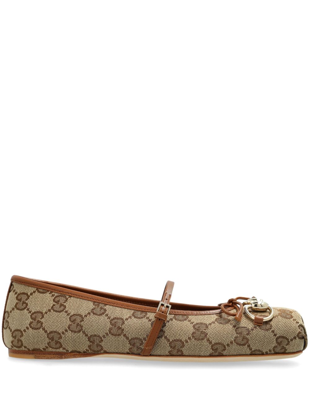 Gucci Flat Shoes Leather Brown