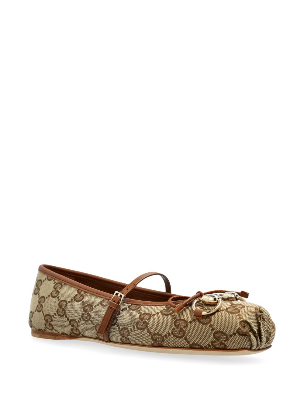 Gucci Flat Shoes Leather Brown