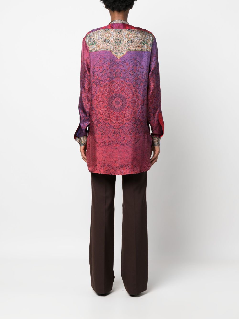 Pierre Louis Mascia Shirts Purple Silk