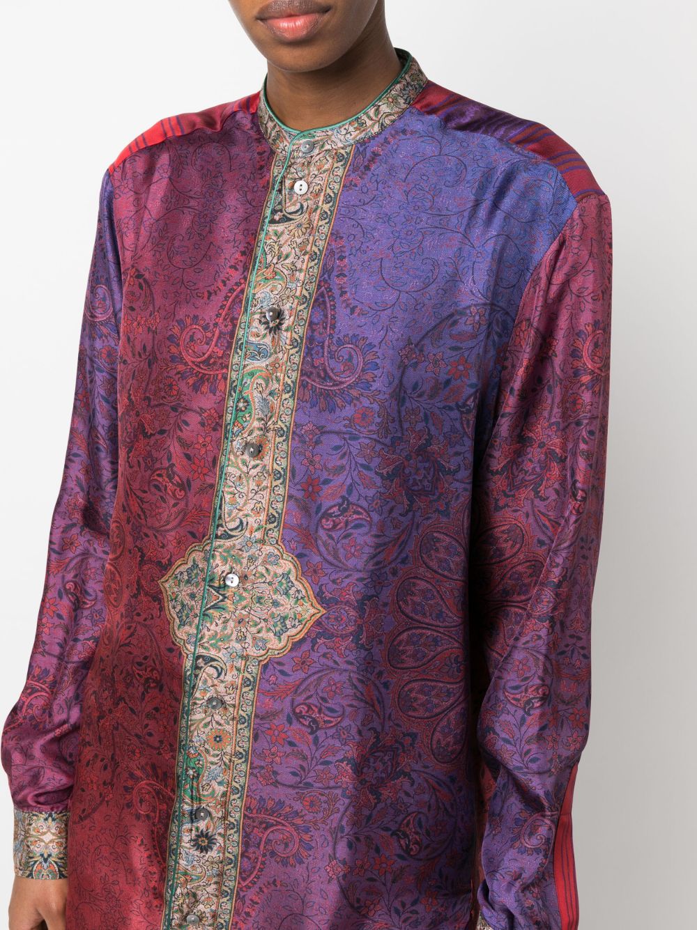 Pierre Louis Mascia Shirts Purple Silk