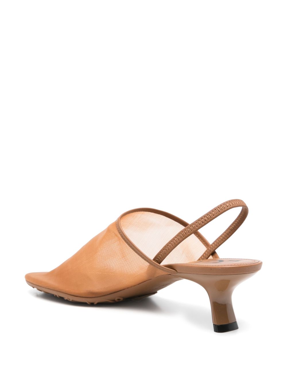 Loewe Sandals Leather Brown Leathear