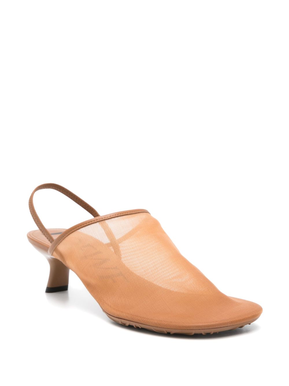 Loewe Sandals Leather Brown Leathear