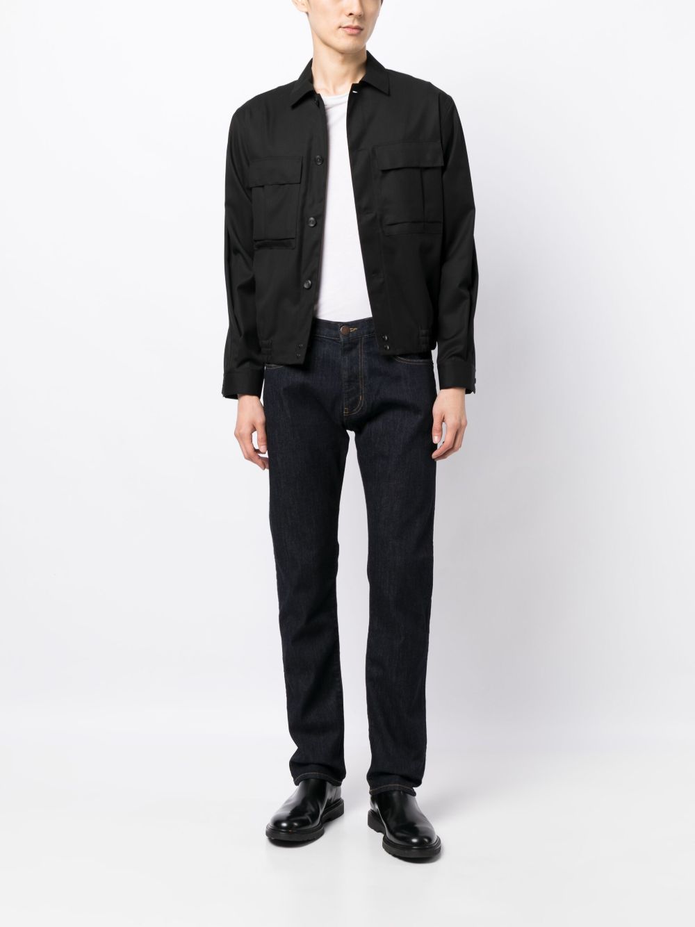 Emporio Armani Jeans Blu Cotton Elastane