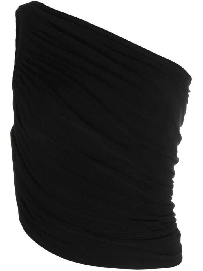 Norma Kamali Top Black Elastanepolyester