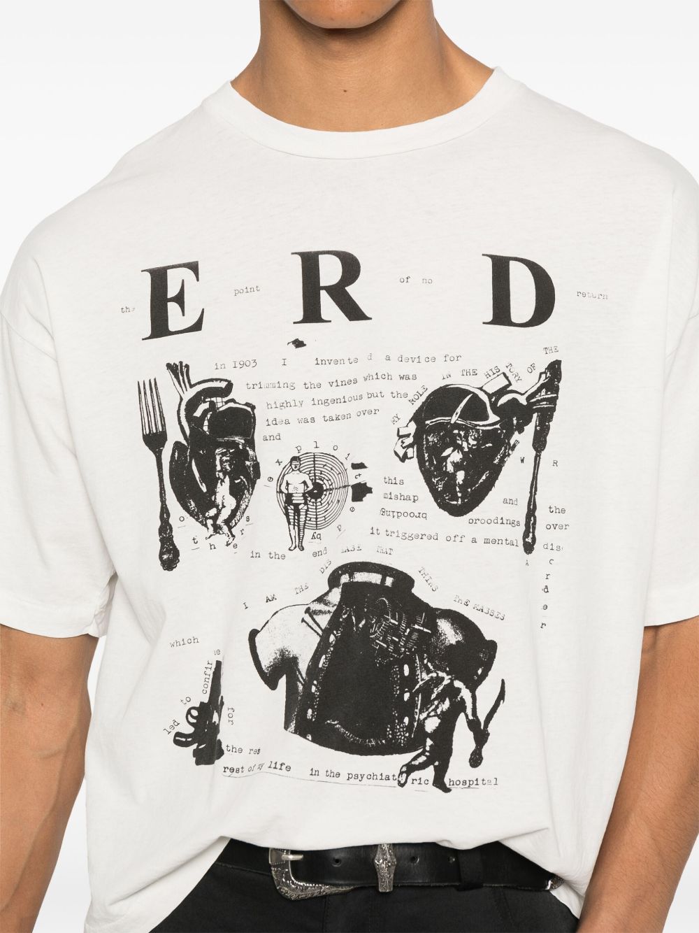 Enfants Riches Deprimes T-Shirts And Polos White Natural (veg)->cotton100.0 %
