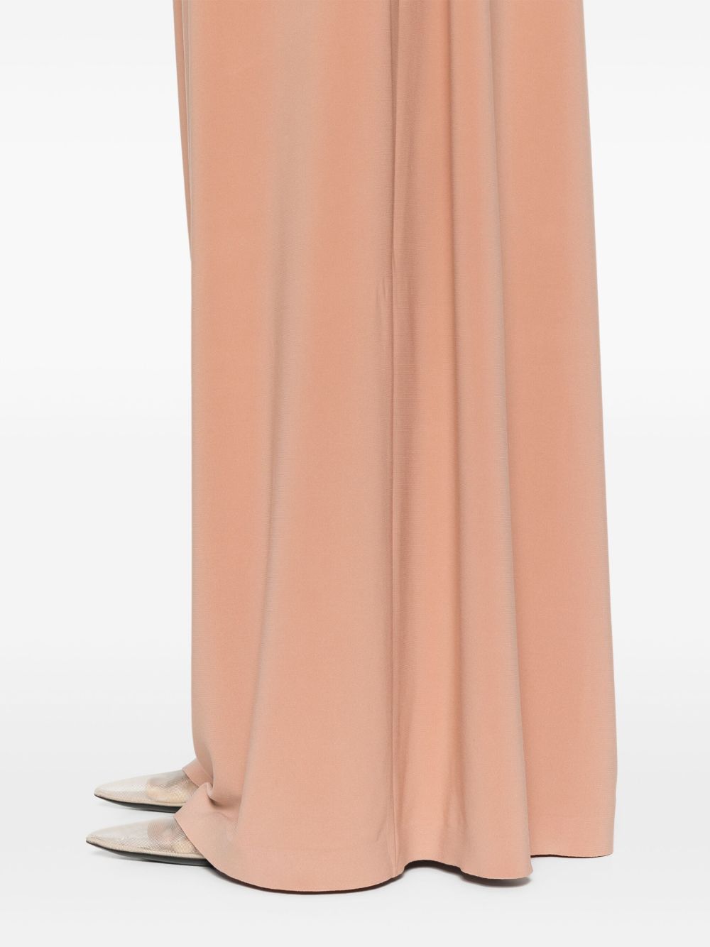 Norma Kamali Trousers Beige Polyester