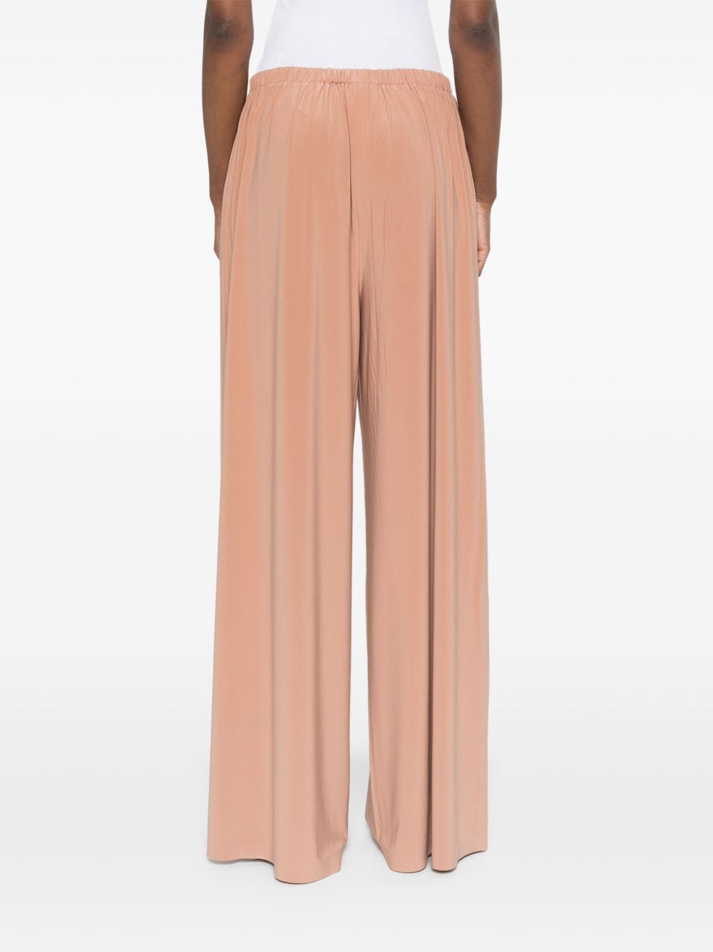 Norma Kamali Trousers Beige Polyester