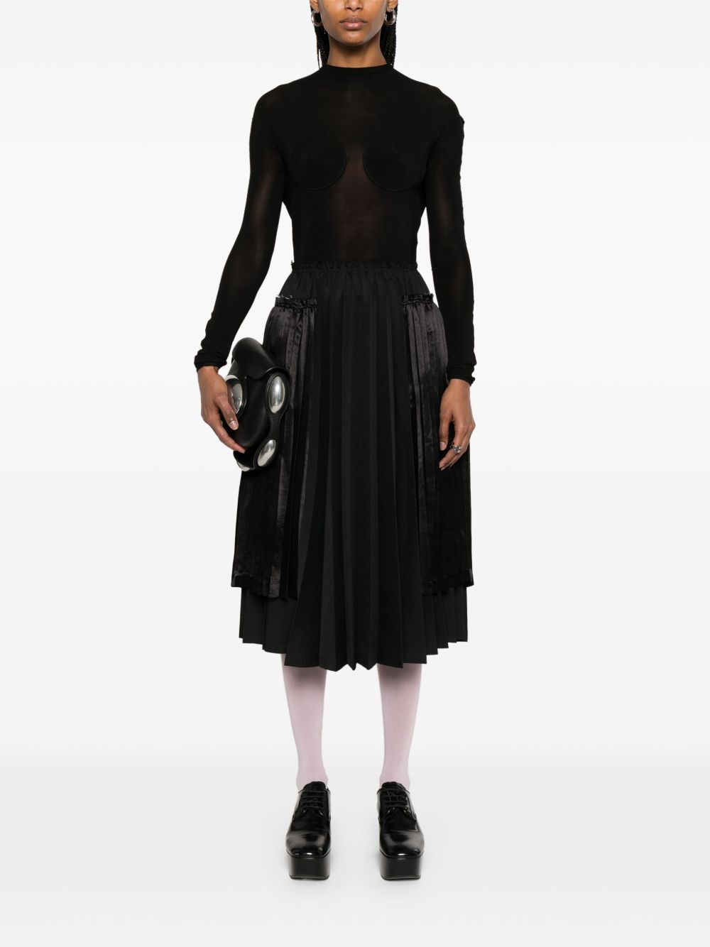 Comme des Garcons Skirts Black Polyester