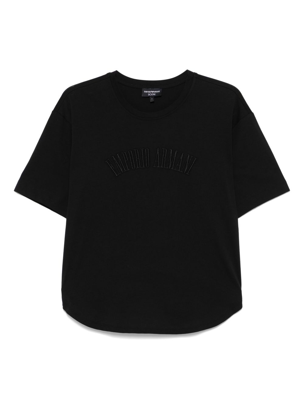 Emporio Armani Capsule T-Shirts And Polos Nero Cotton