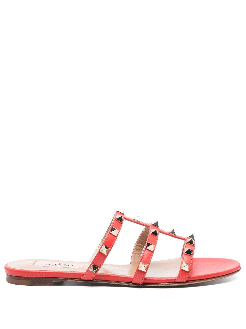 Valentino Garavani Sandals Orange Calf Leather